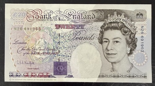 Old twenty pound note - £20,