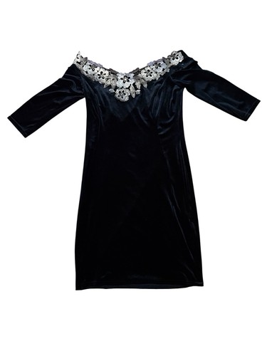 Black dress with - dress, 3/4
