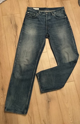 Zara indigo jeans straight fit - jeans,