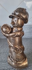 Genesis Fine Arts Sculpture Resin Bronze 'Babys first Christmas' 1st Xmas