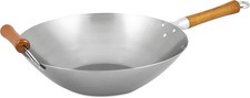 Ken Hom Carbon Steel Wok, 36cm, Induction Hobs Suitable, check description