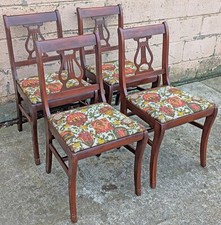 Set 4 Antique Old SOLID