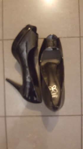 Bata shoes black patent peep - bata,