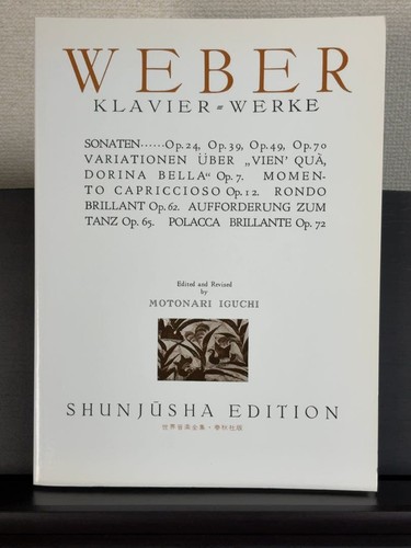 Weber klavier werke - klavier-werke, [weber
