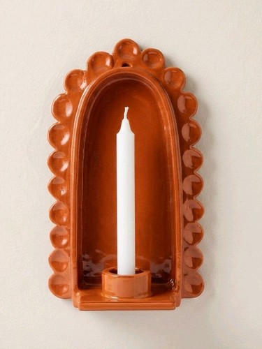 Wall candle holder arch taper - wall,