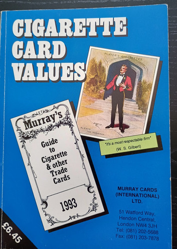 Cigarette card values murray - card,