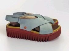 Art LEATHER SANDALS 1574 BRIGHTON BLUE Size EU 40 REF USS