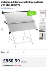 Drawing Board A0 with c/w parallel motion Tubular stand JRB