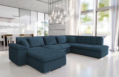 Shaped corner sofa bed with - u-shaped,