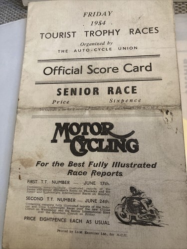 Tourist trophy senior - tourist,