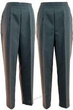 Ladies Grey Straight Leg Trousers - Ideal for Bowls - BD