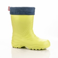 CHILDREN KIDS GIRLS BOYS EVA LIGHTWEIGHT WELLINGTON RAINY  BOOTS UK2 YELLOW