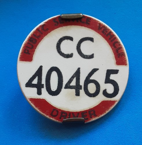 Psv bus driver badge pcv - psv,