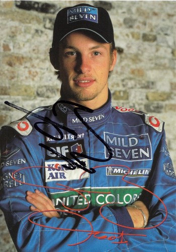 Signed jenson button - signed, mild