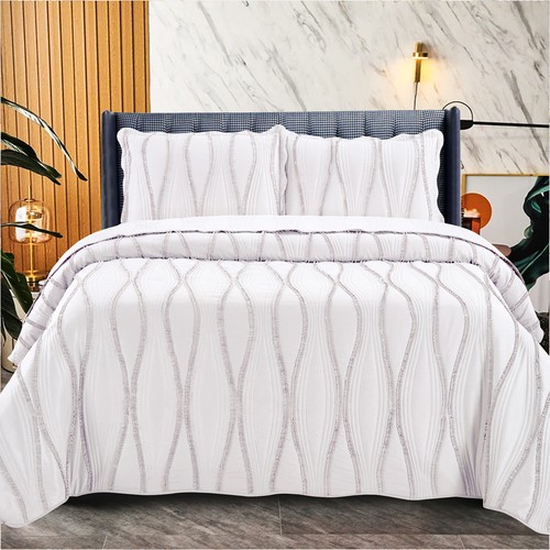 Quilted bedspread throw - quilted,