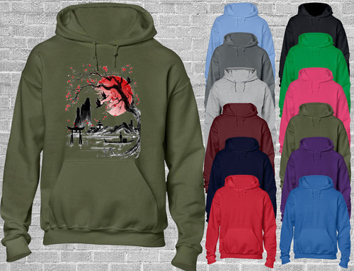 Japanese village scene hoody - scene,