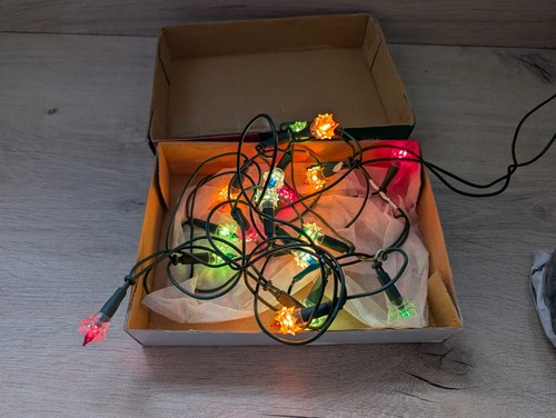 Vintage christmas fairy - christmas, lights
