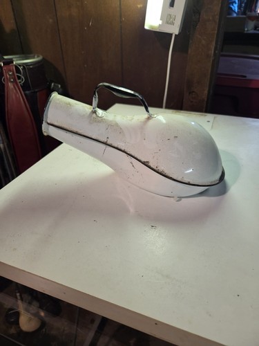 Vintage metal urinal needs - metal, urinal.