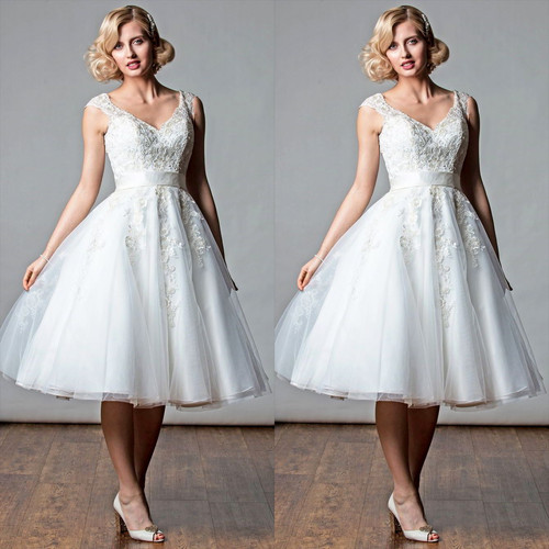 Tea length wedding dresses - tea,