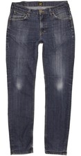 Lee Rider Men Blue Straight Regular Stretch Jeans W32 L31 (102586)