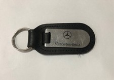 MERCEDES SL R230 SLK CLK MAIN DEALER CAR KEY RING LEATHER & METAL HARROGATE