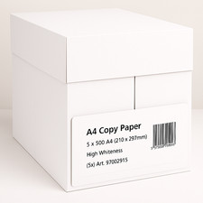 A4 White 75gsm Printer Paper Copy Paper 5 Ream 2500 Sheets Stationary Office BOX