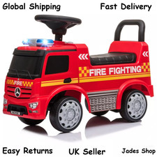 Ride On Fire Engine Play Toy Car Mercedes Antos Kids Childrens Lights And Sirens