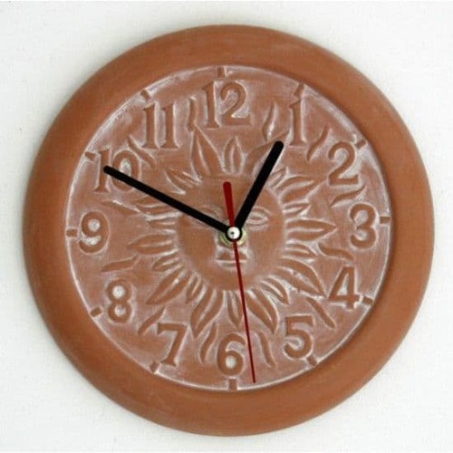Outdoor terracotta clock - outdoor,