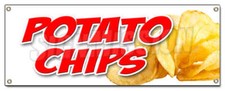 Potato chips banner sign - potato,