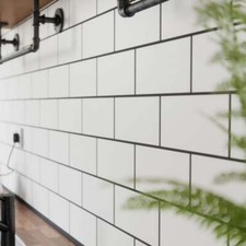 Metro Tiles Flat White Ceramic