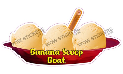 Ice cream van sticker banana - ice,