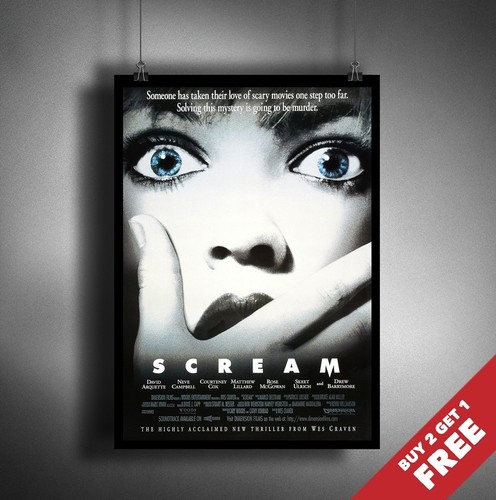 Scream 1996 movie poster a4 - scream,