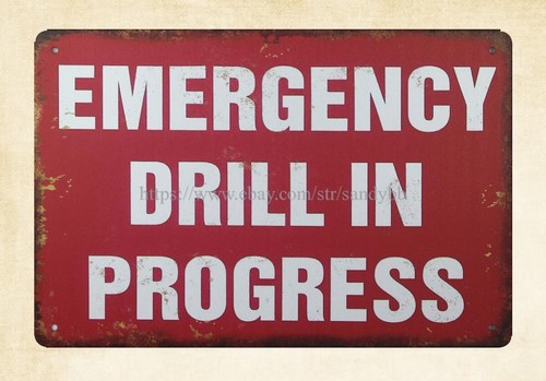 Emergency drill progress - ,