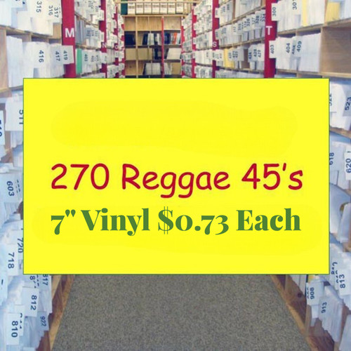 Reggae vinyl lot 270 - reggae, 7”