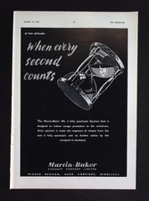 Original 1953 Advert Martin-Baker Fully Automatic Ejection Seat