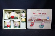 2004 WHITTARD Tea For Two Jane Massey 5pcs CHRISTMAS TEA SET Unused Boxed - G13
