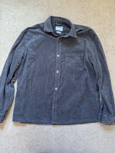 Corduroy style zara grey shirt - zara,