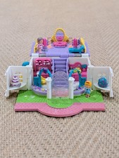 Vintage Polly Pocket 1994 - Light Up Bridal Salon with dolls - Bluebird