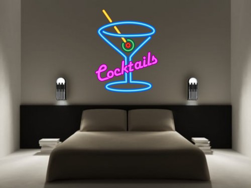 Cocktails sign neon - cocktails,