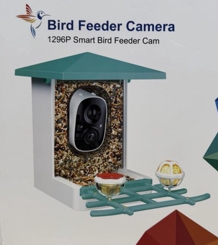 Bird feeder camera 1296p smart - feeder,