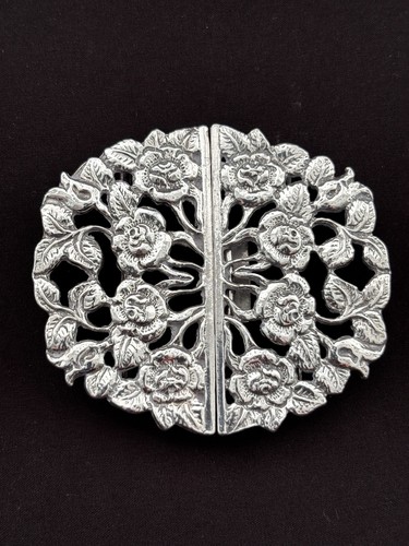Solid silver nurses belt - solid,
