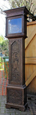 Antique oak ? Carved Longcase