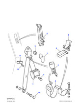 Land Rover Genuine Seat Belt