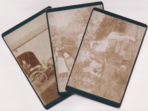 Edwardian cabinet card photos - card,