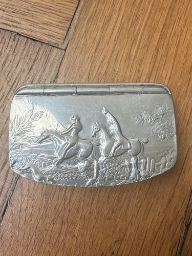 Sheffield made pewter - made, snuff/