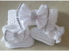 Hand knitted Romany Bling baby