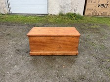 Victorian Pine Chest / Trunk /