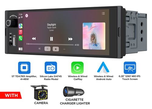 Single din car stereo - 1,