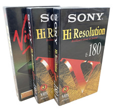 3 x Blank Sealed VHS Video
