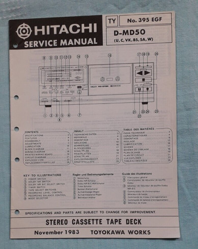 Hitachi md50 stereo - hitachi,